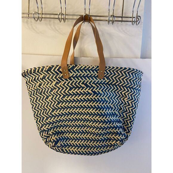 Woven bag tote nylon bucket 15x12” new - Picture 1 of 6
